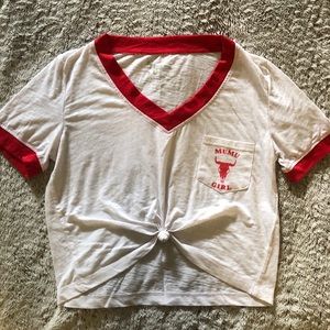 Show me your mumu cropped ringer t